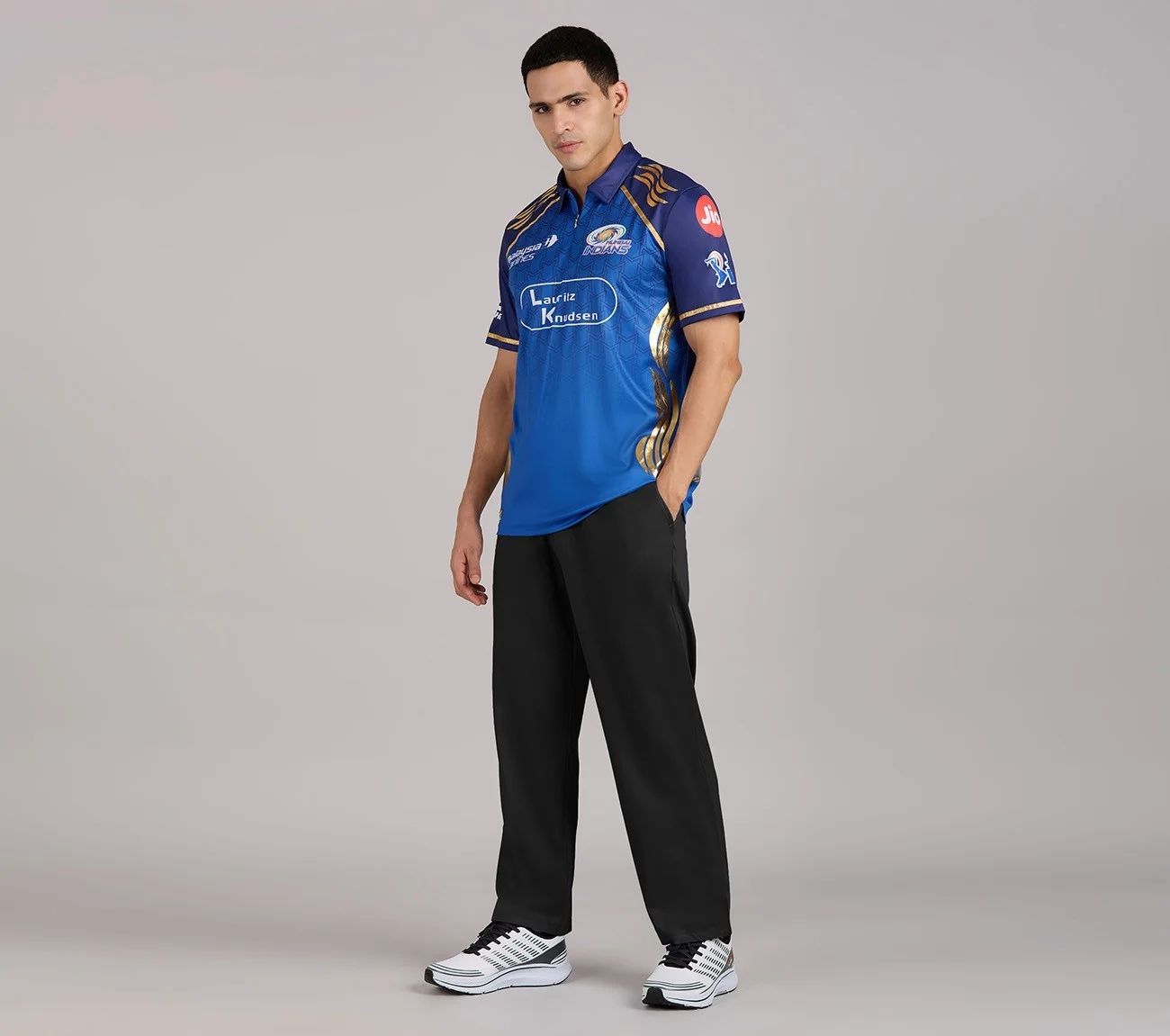MUMBAI INDIANS IPL MEN'S REPLICA JERSEY 2026, ROYAL/NAVY/LIME