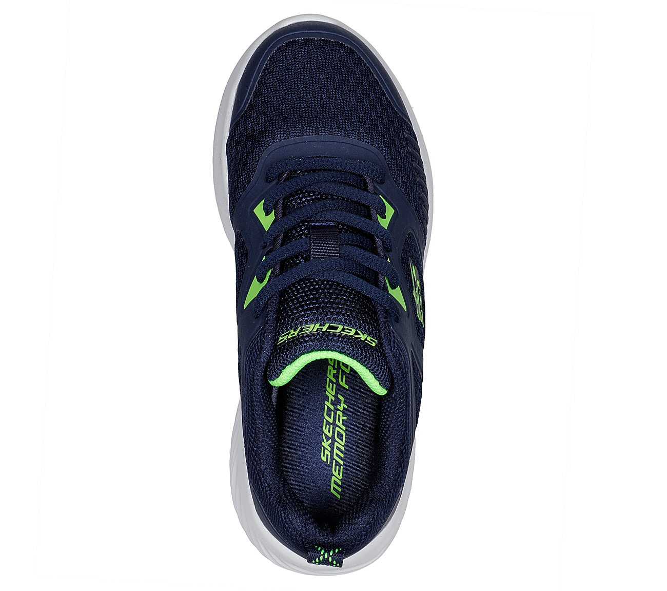 BOUNDER, NAVY/LIME Footwear Top View