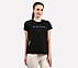 ROUND NECK BRANDED T SHIRT, BLACK