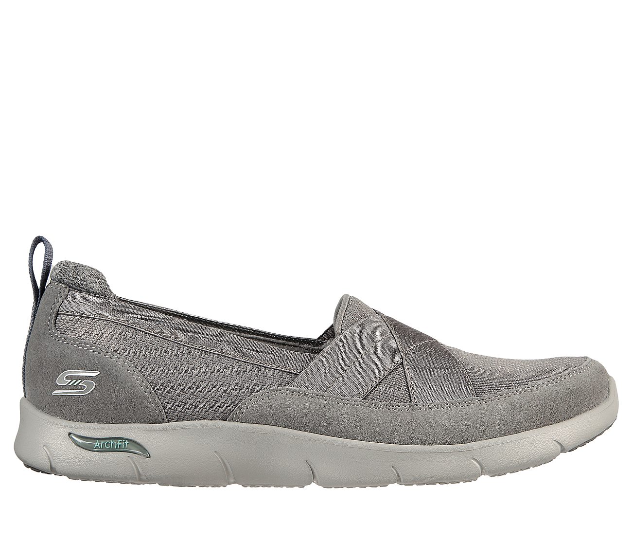 ARCH FIT REFINE - OCEANIC, GREY Footwear Lateral View