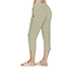 INCLINE MIDCALF PANT, GREEN/WHITE Apparel Top View