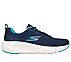 GO RUN ELEVATE - DOUBLE TIME, NAVY/MULTI Footwear Lateral View