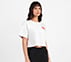 DROP SHOULDER BADGE T-SHIRT, WHITE Apparels Bottom View