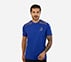 MI FAN ROUND NECK T-SHIRT, Royal Blue Apparel Lateral View