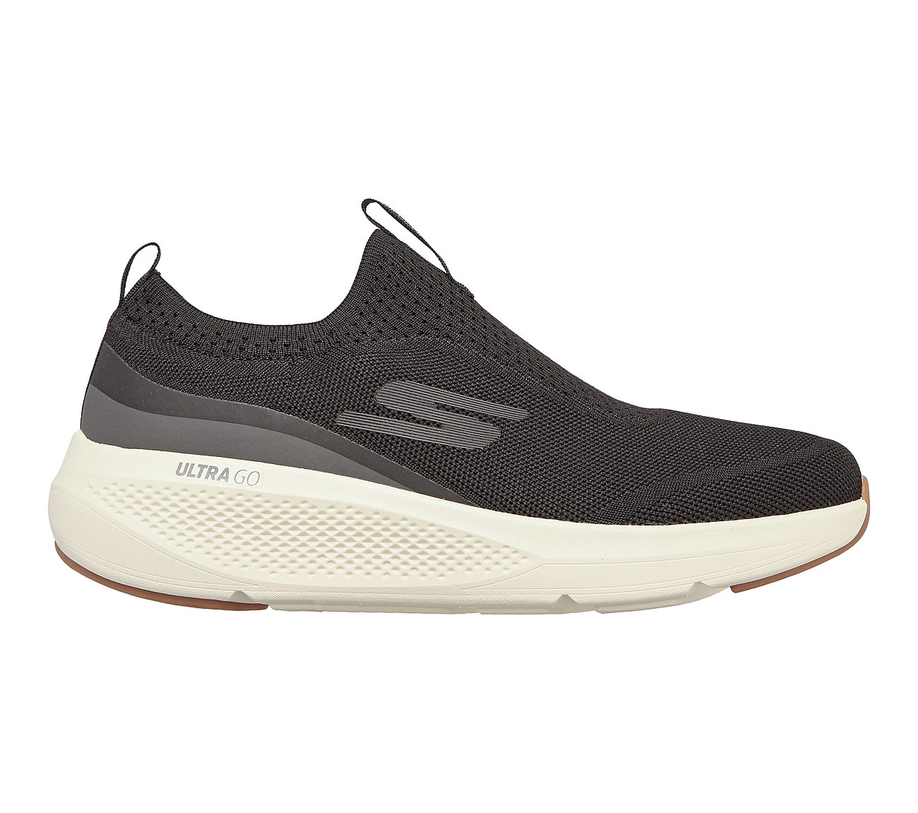 GO RUN ELEVATE - UPRAISE, BLACK/WHITE Footwear Right View