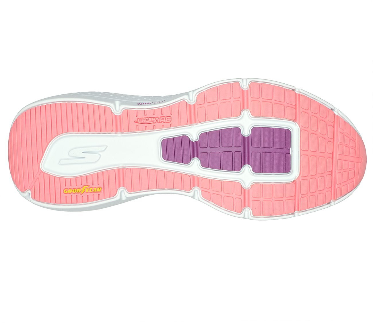 GO RUN SUPERSONIC, MMAUVE Footwear Bottom View