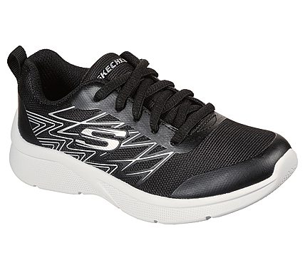MICROSPEC - QUICK SPRINT, BLACK/SILVER Footwear Lateral View