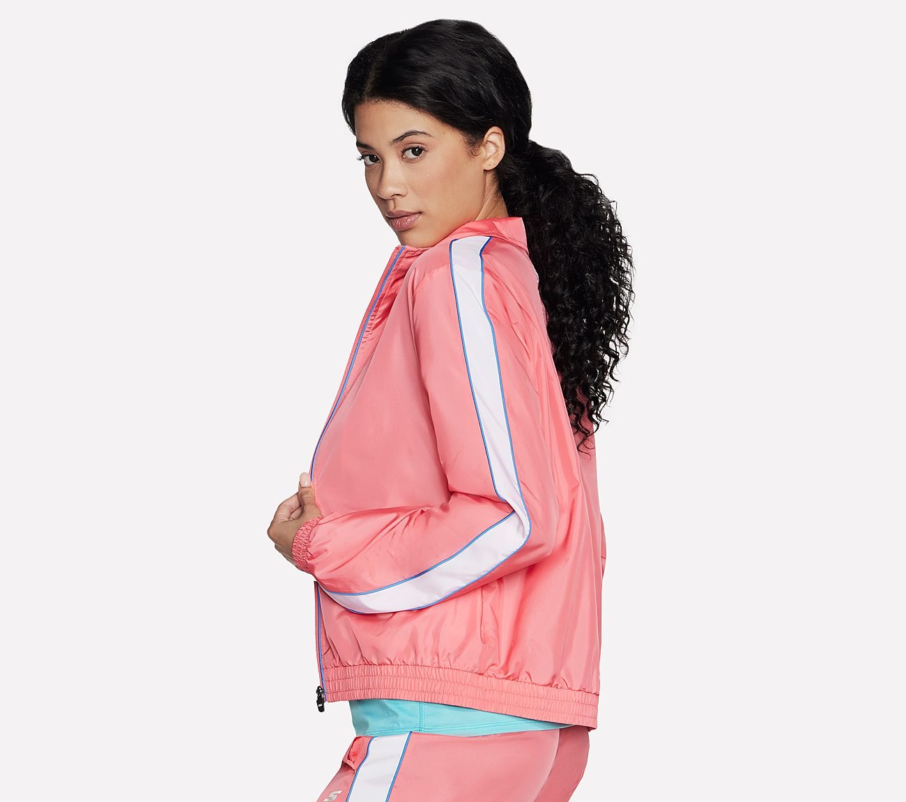 SPEED ELITE TRACK JACKET, CCORAL Apparel Bottom View