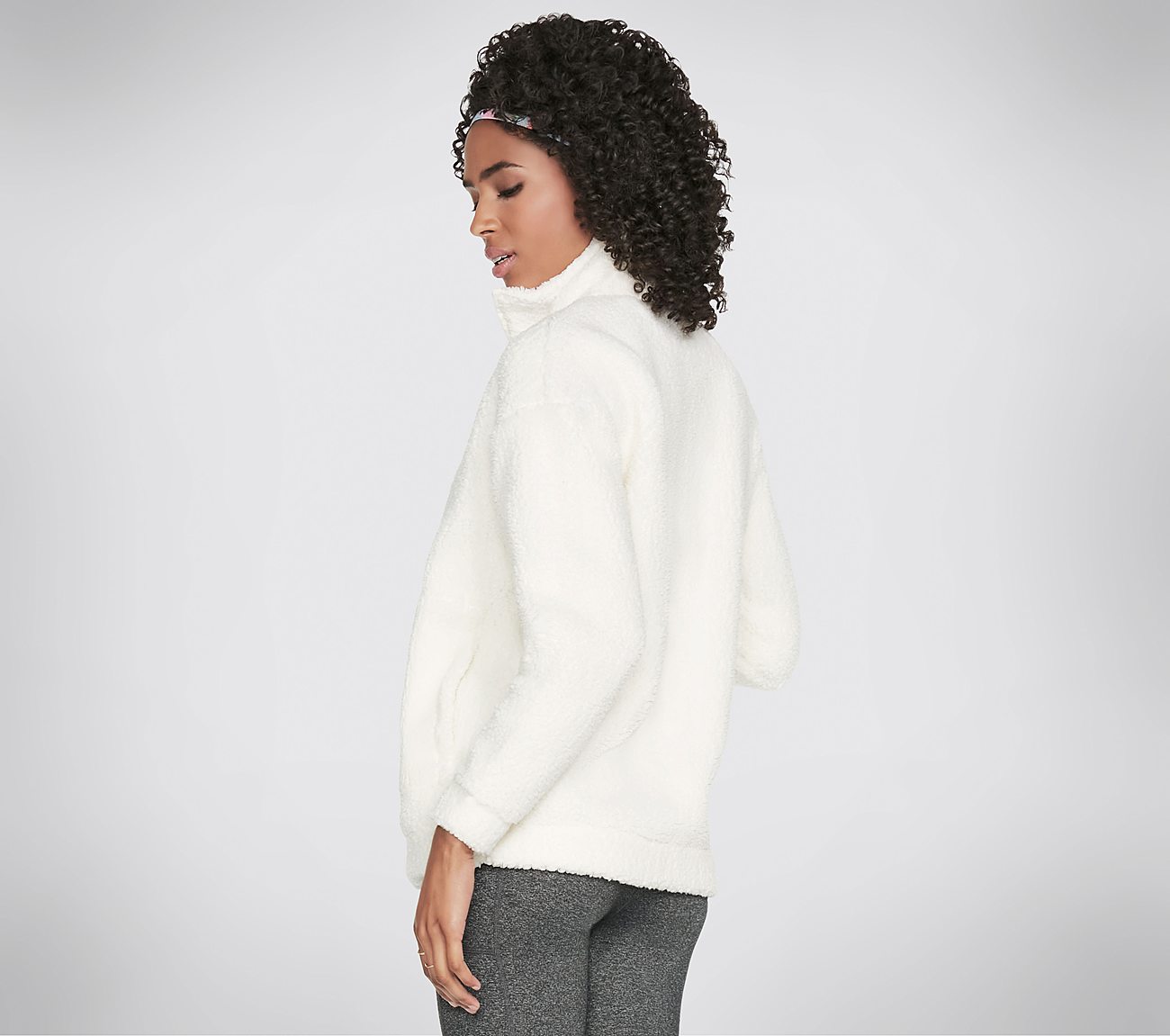 SNUGGLES F/Z, OFF WHITE Apparel Top View