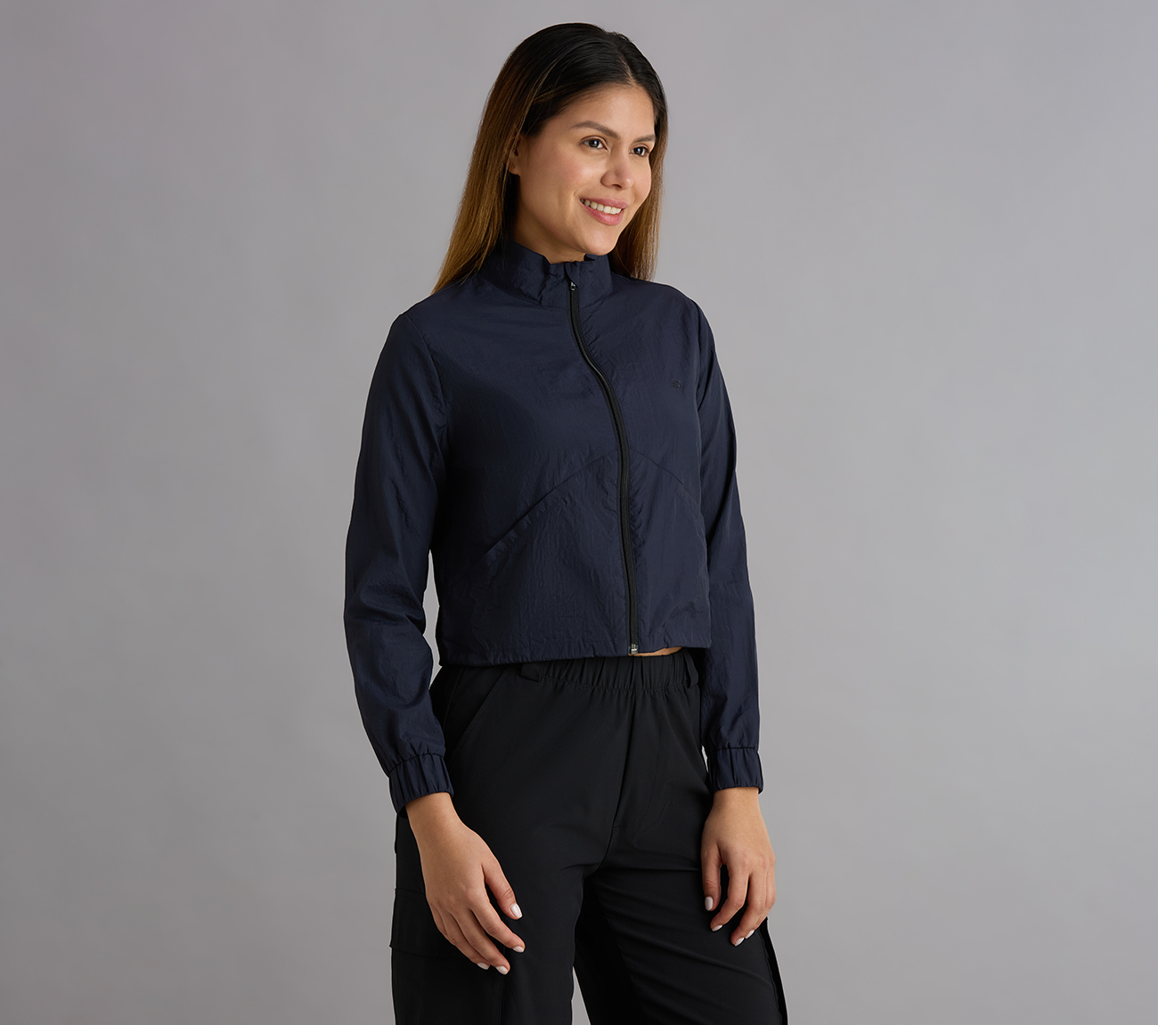 ALL WEATHER JACKET, NAVY Apparel Bottom View