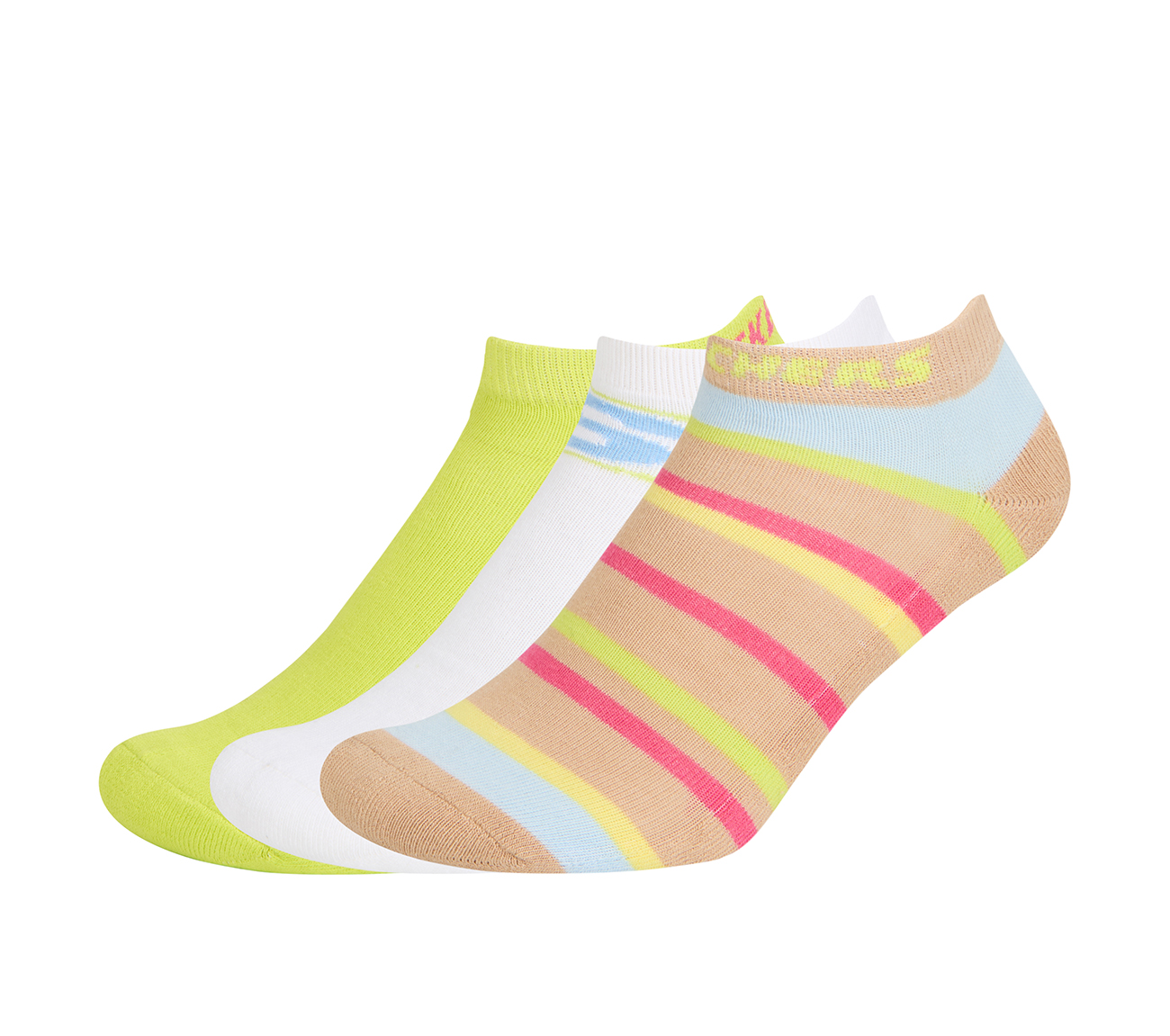 3PK WOMENS MULTI HALF TERRY LOWCUT, MULTI Accessories Bottom View