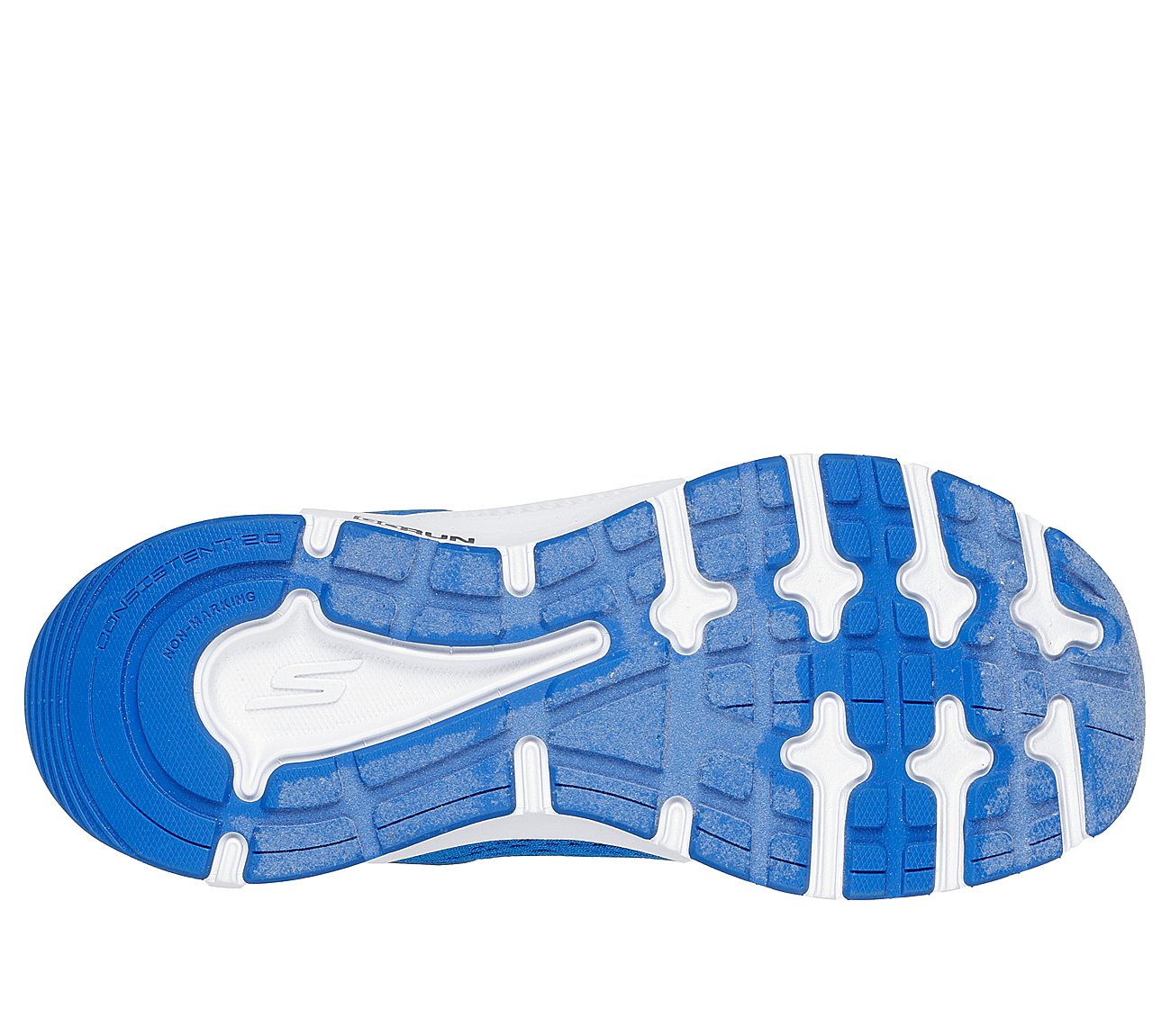 GO RUN CONSISTENT 2, BLUE/BLACK Footwear Bottom View