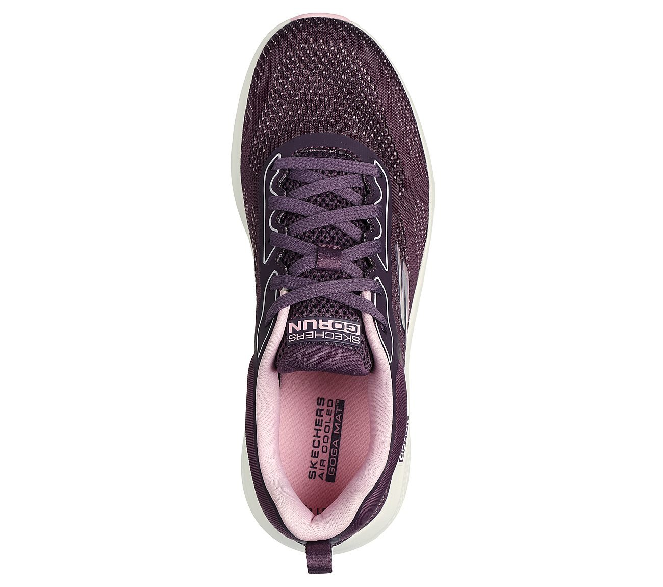 GO RUN ELEVATE - CORRAL, DARK MAUVE Footwear Top View