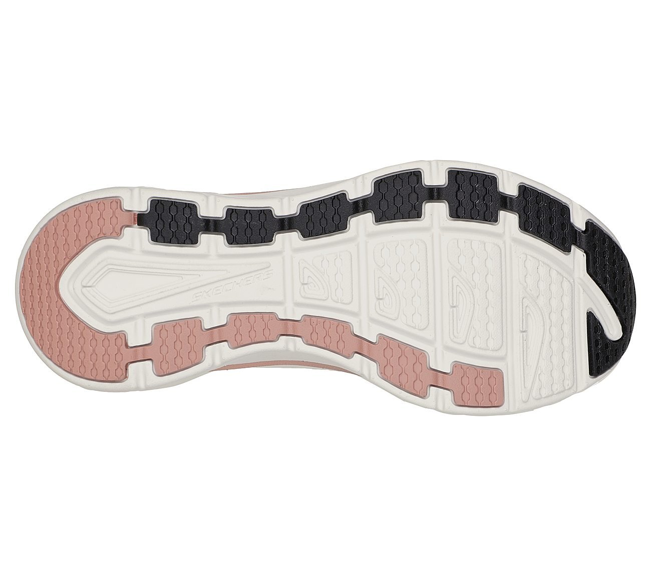 D'LUX WALKER-LET IT GLOW, BLACK/ROSE GOLD Footwear Bottom View