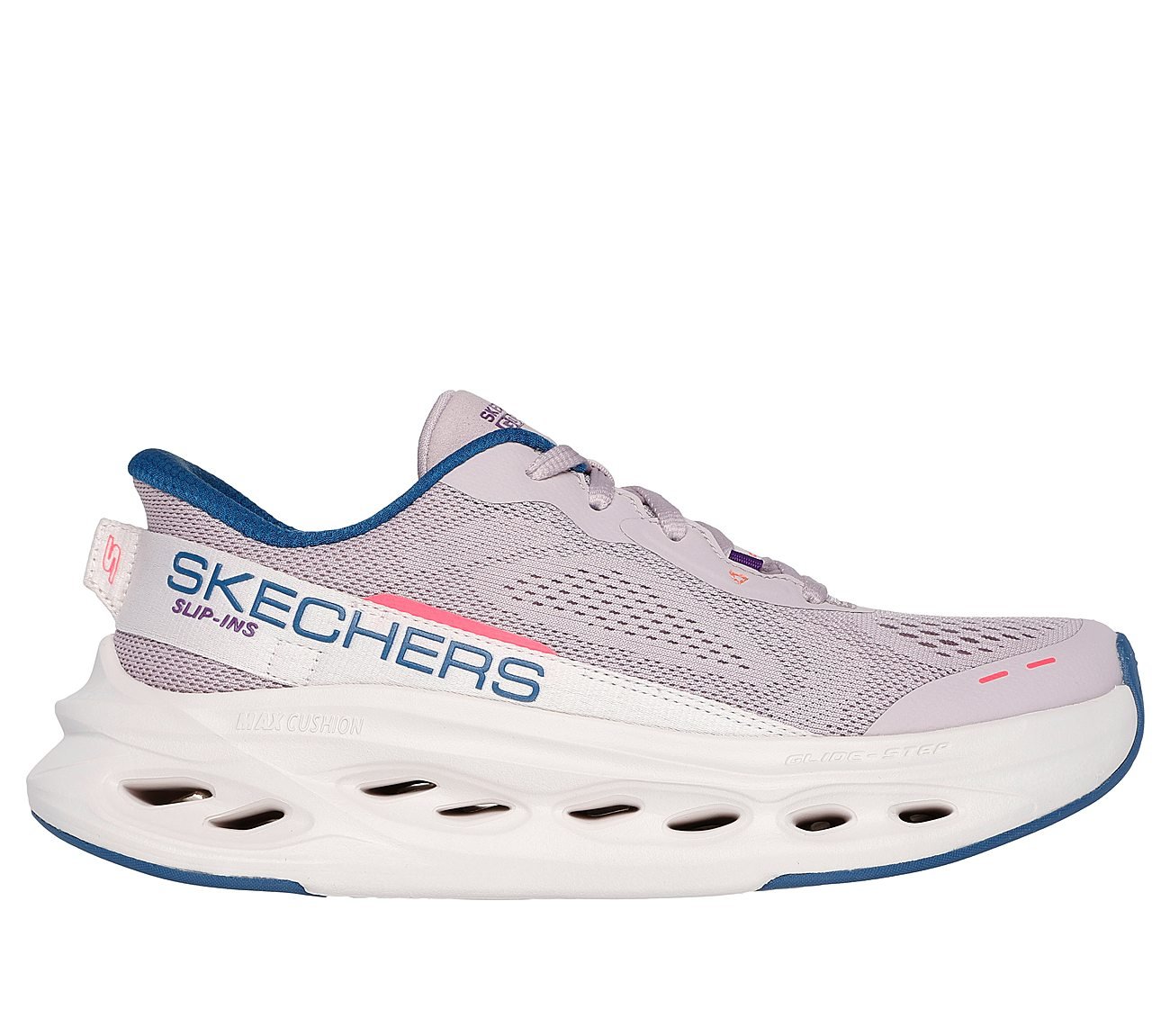 MAX CUSHIONING GLIDE-STEP, LAVENDER Footwear Lateral View