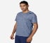 SKECH-AIR T-SHIRT, BLUE/WHITE Apparels Top View