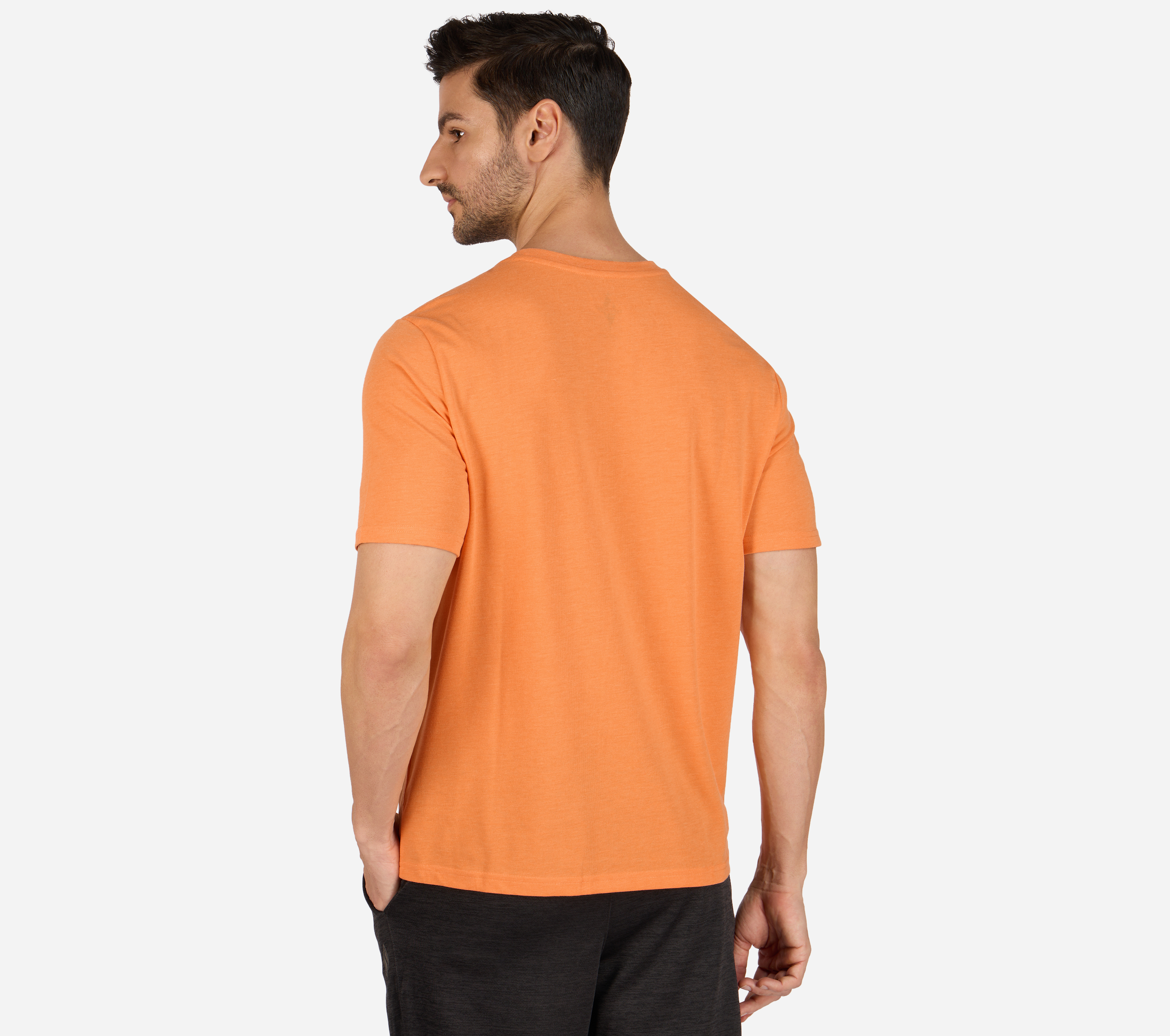 FAST TRACK T-SHIRT, GUNMETAL ORANGE Apparels Bottom View
