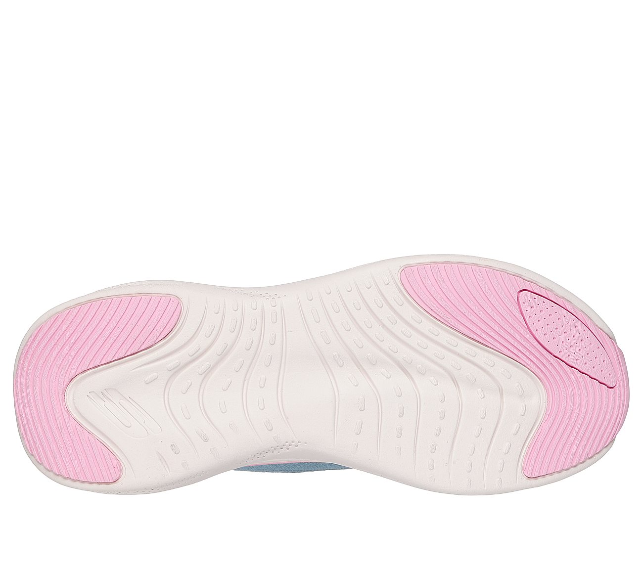 SKECH CLOUD-PERFECTLY PLUSH, SLATE/PINK Footwear Bottom View