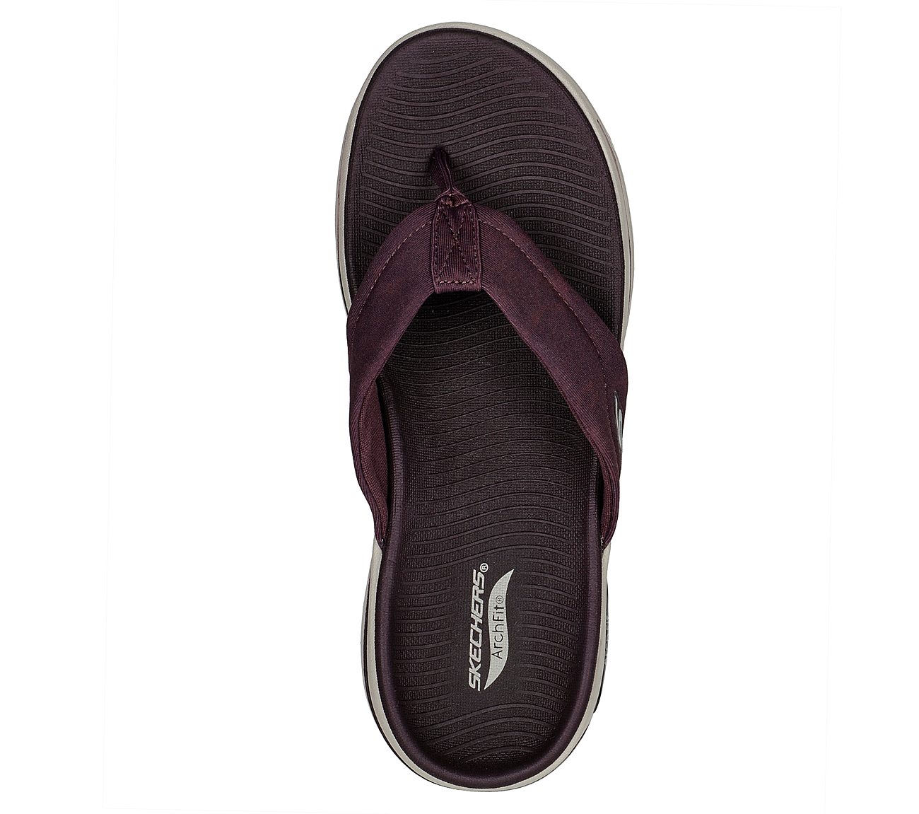 GO WALK ARCH FIT SANDAL - AST, BBURGUNDY Footwear Top View