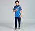 MUMBAI INDIANS IPL KID'S REPLICA JERSEY 2026, ROYAL/NAVY/LIME Apparel Right View