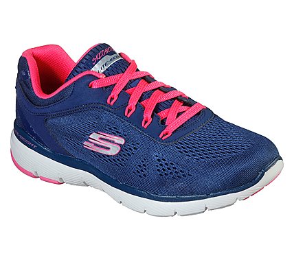 FLEX APPEAL 3.0 - MOVING FAST, NAVY/HOT PINK Footwear Lateral View