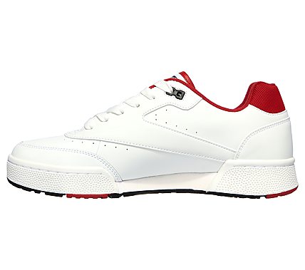 COURT STRIKER, WHITE/RED Footwear Left View