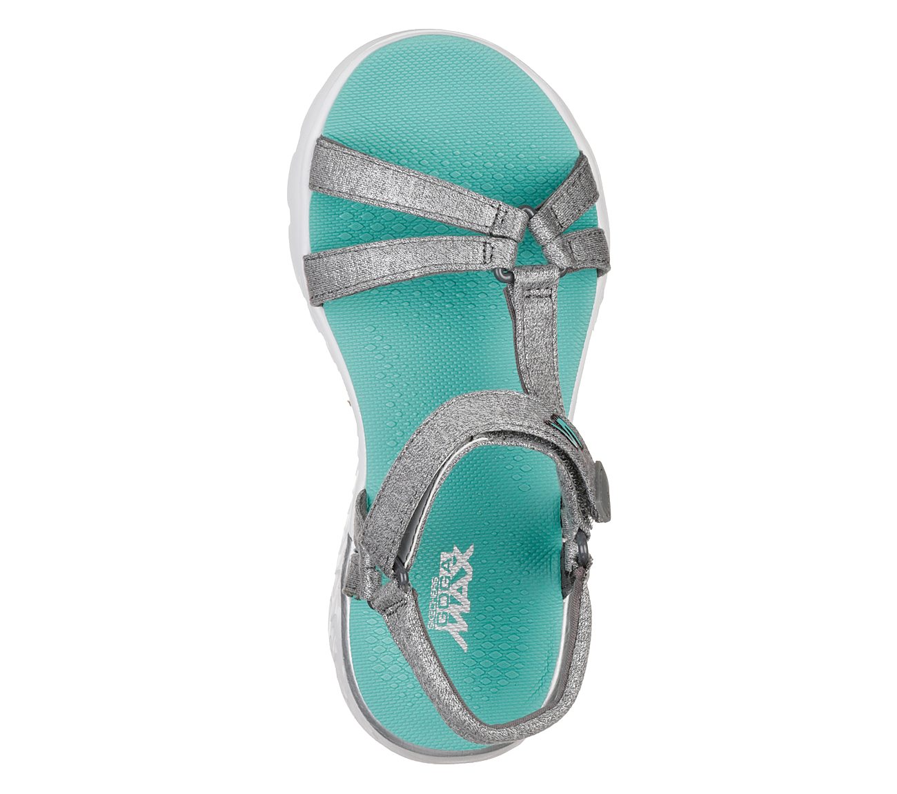 ON-THE-GO 400-LIL RADIANCE, GREY/TURQUOISE Footwear Top View