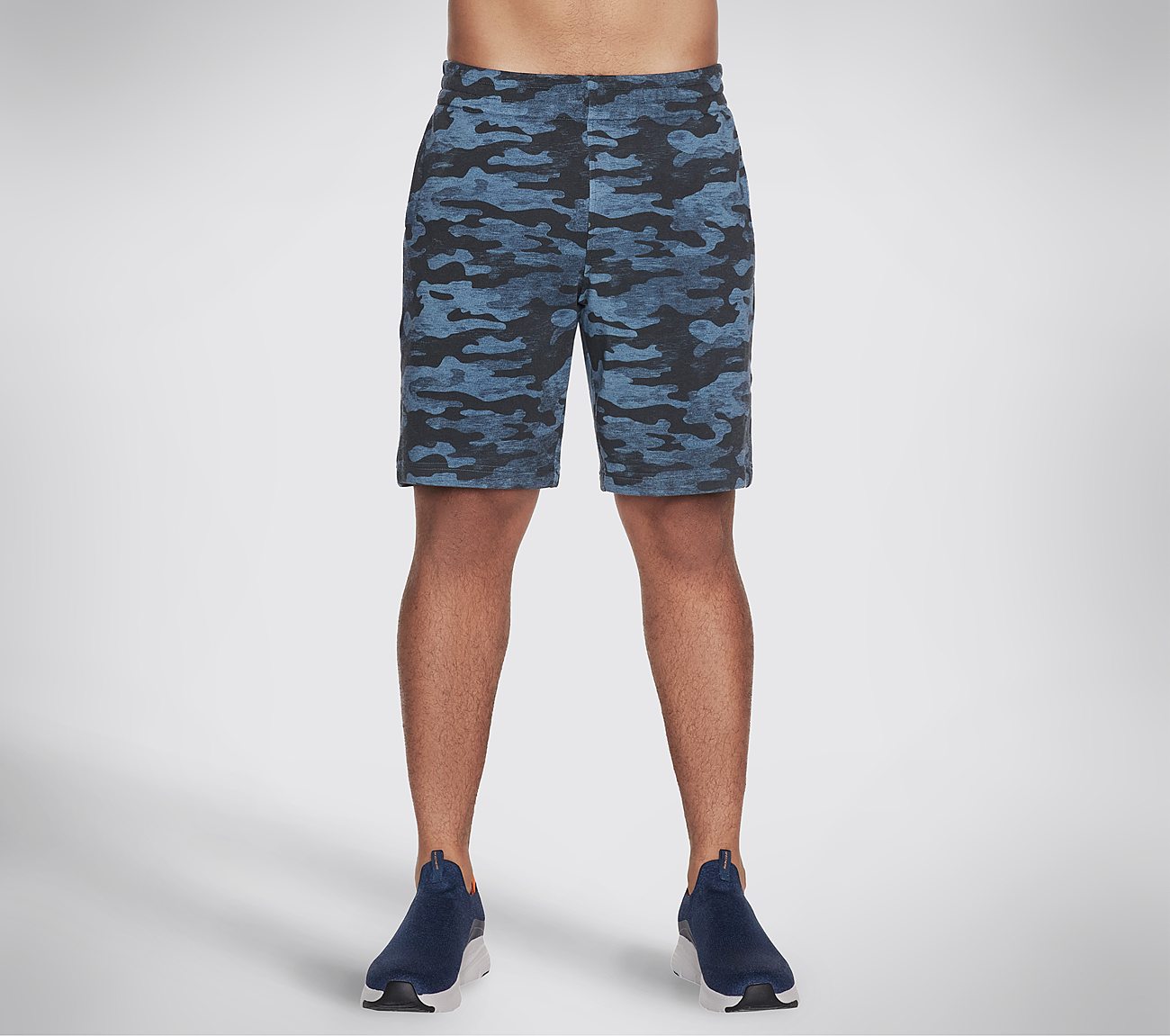 SKECH-SWEATS CAMO LOUNGE 9 SH, NAVY/MULTI Apparel Lateral View