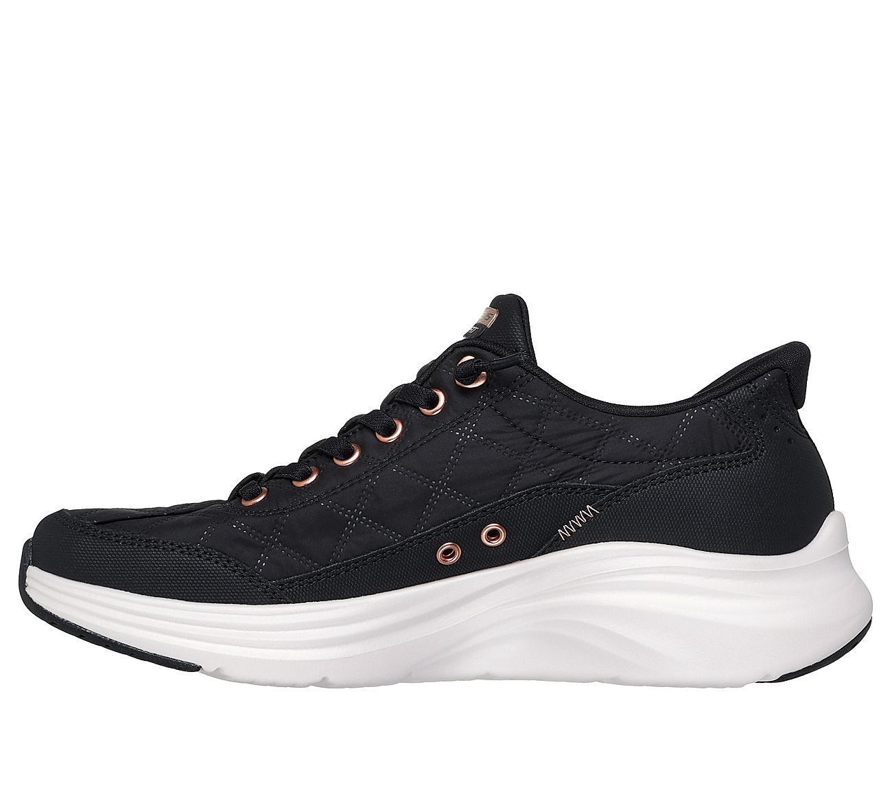 CONTOUR FOAM-GOLDEN HOUR, BLACK/ROSE GOLD Footwear Left View