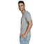 SKECHERS PIER TEE, LIGHT GREY Apparels Bottom View