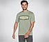 LATITUDE T-SHIRT, LIGHT GREY/GREEN