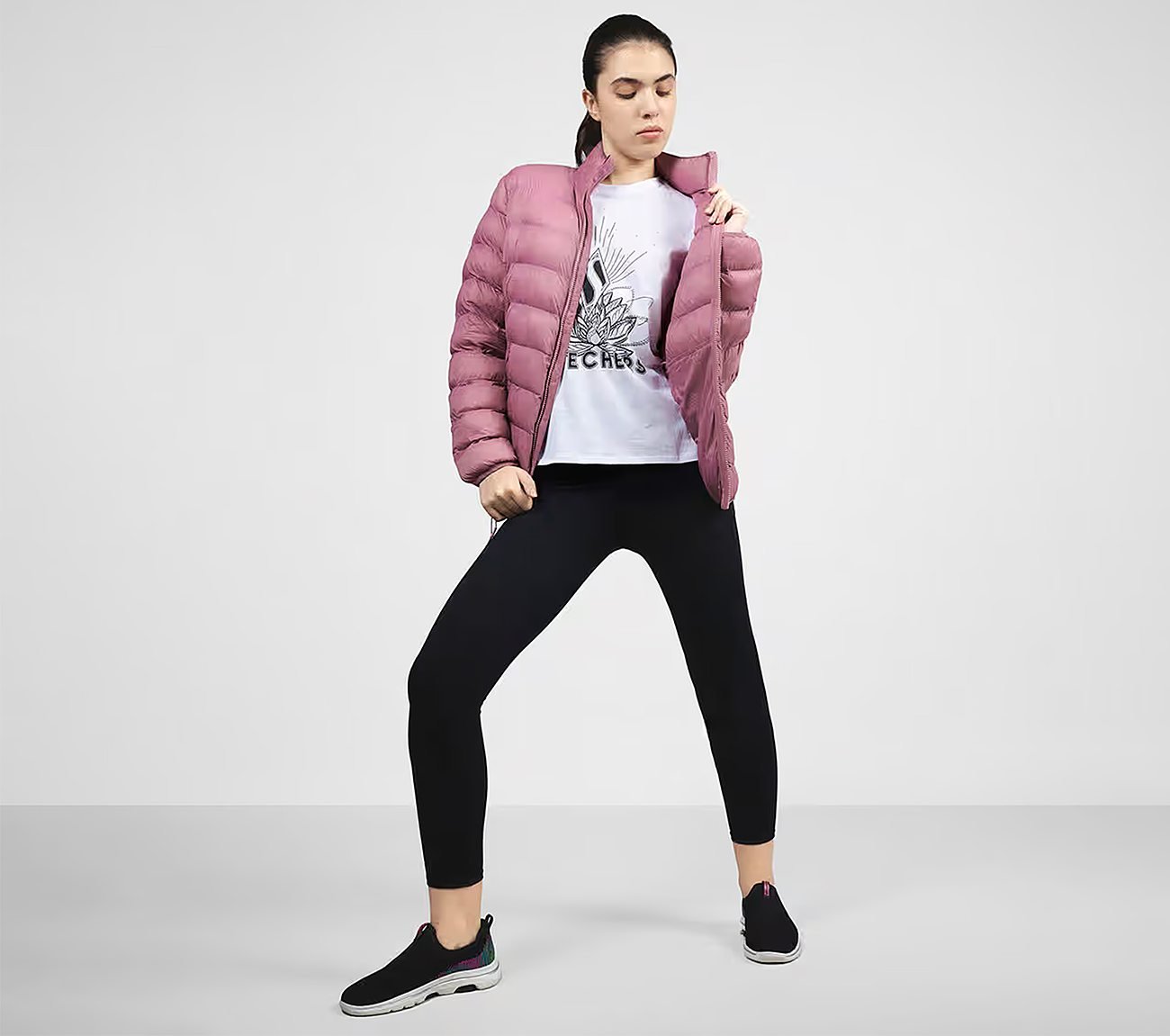 PUFFER FZ JACKET, PURPLE/YELL