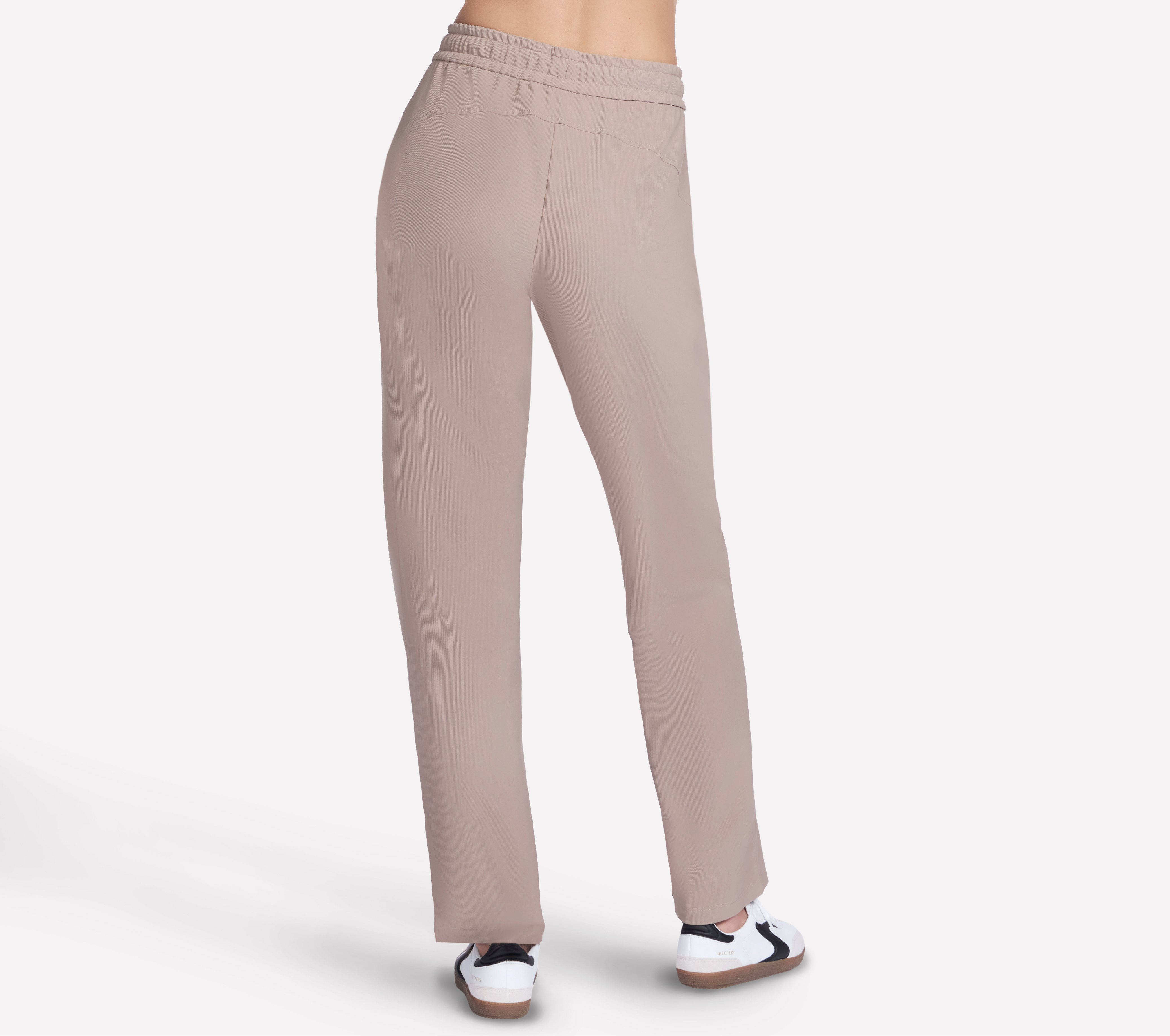 GOLUXE RIB PANT, TAUPE/BROWN