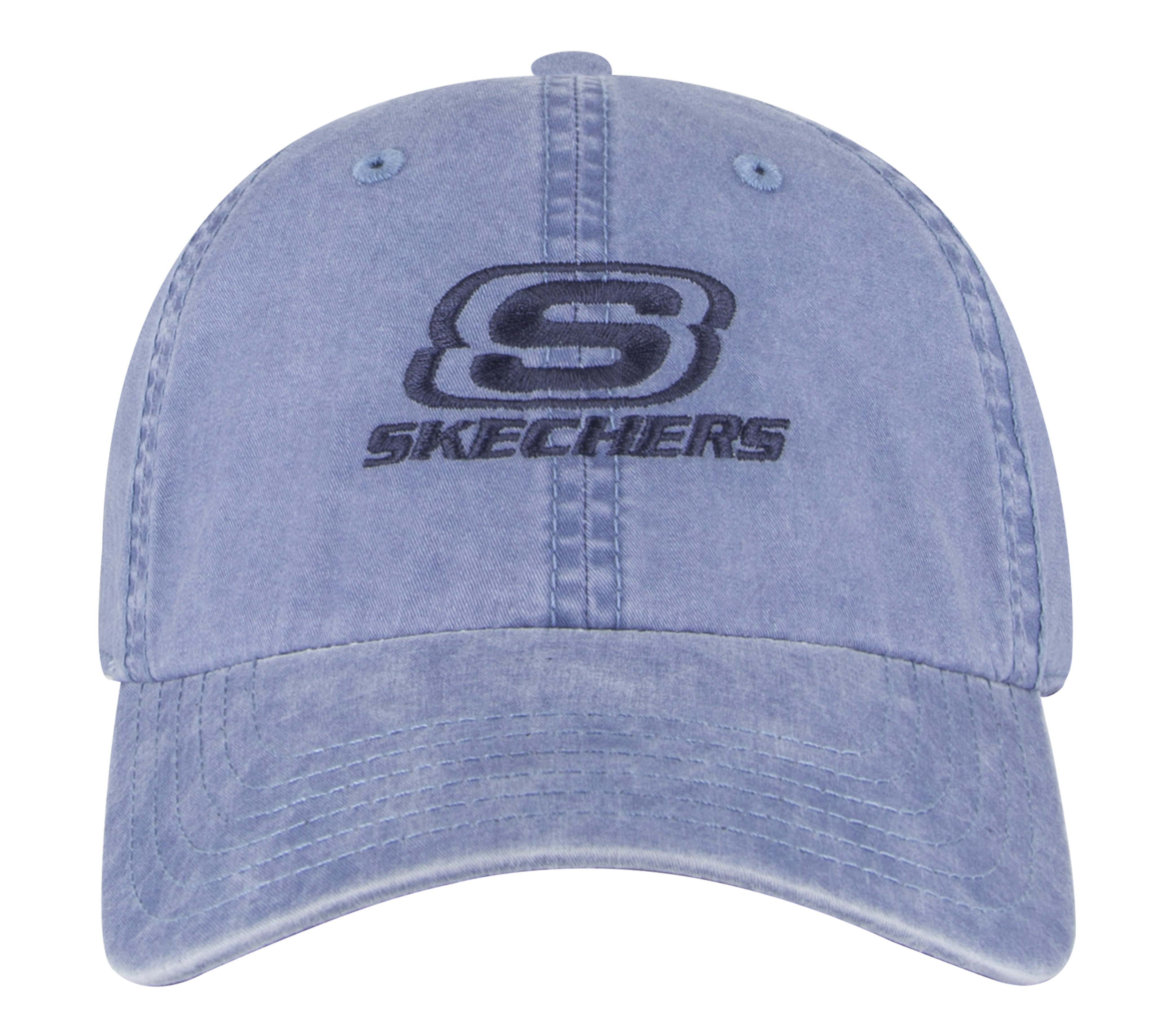 WASHED DAD HAT, BLUE Accessories Bottom View