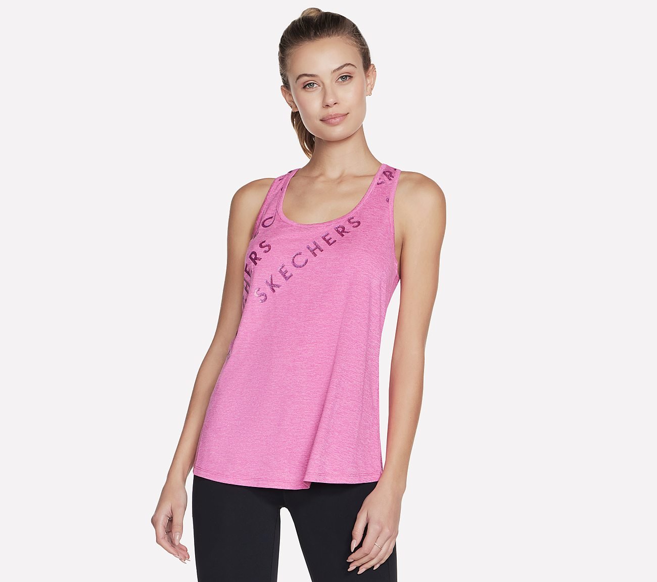 GODRI SWIFT SKECHERS  RACERBACK, PPINK Apparels Lateral View