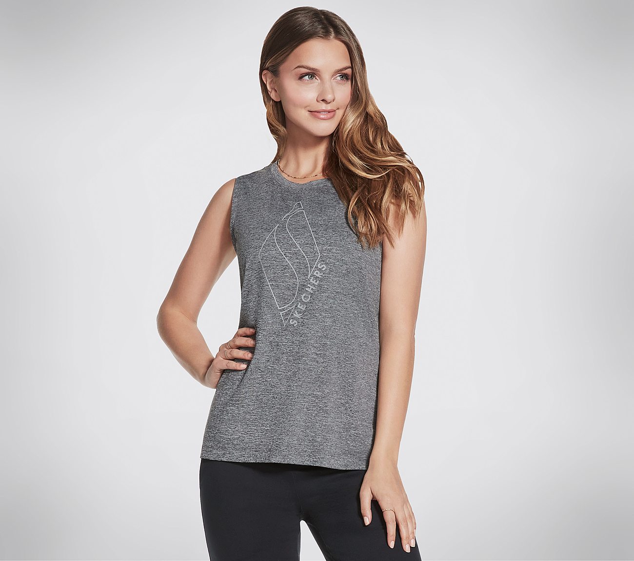 ON THE GO TANK, BBBBLACK Apparels Lateral View