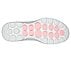 GO WALK 6, WHITE/PINK Footwear Bottom View