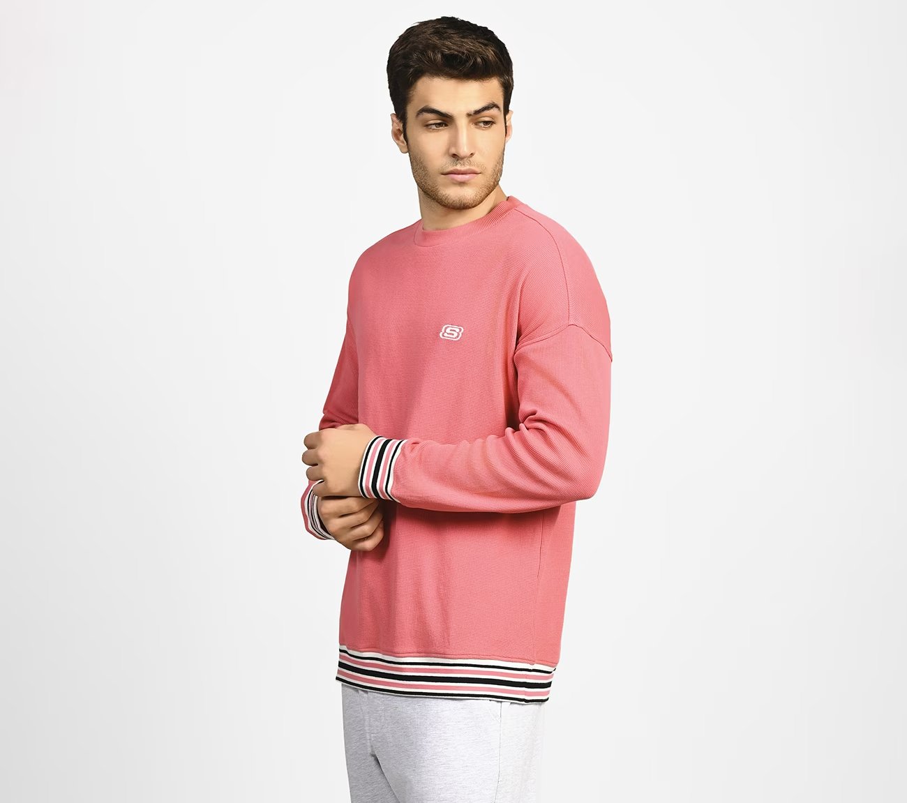 AD BOXY TEE, PINK/MULTI Apparels Bottom View