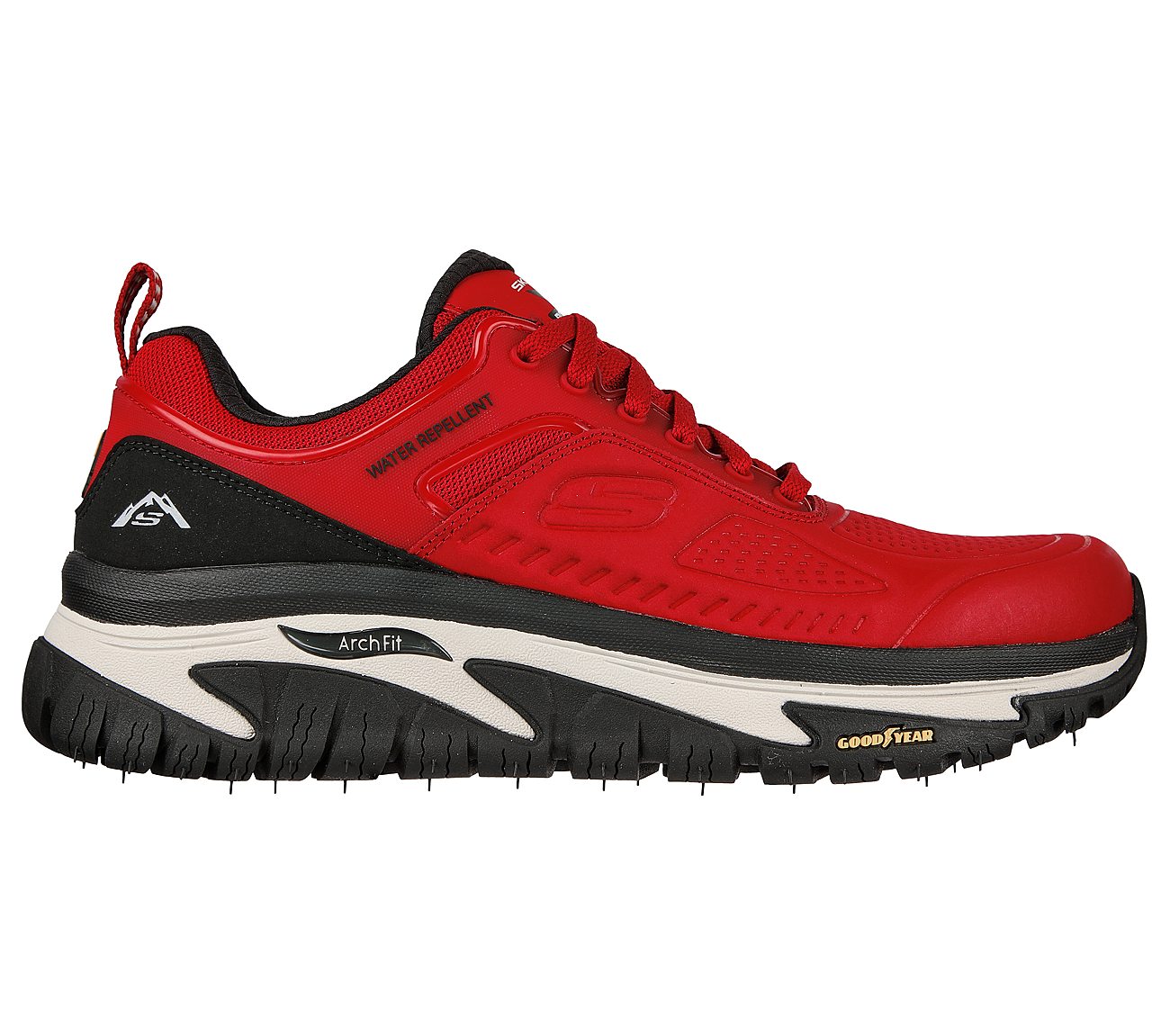 ARCH FIT ROAD WALKER, RED/BLACK Footwear Right View