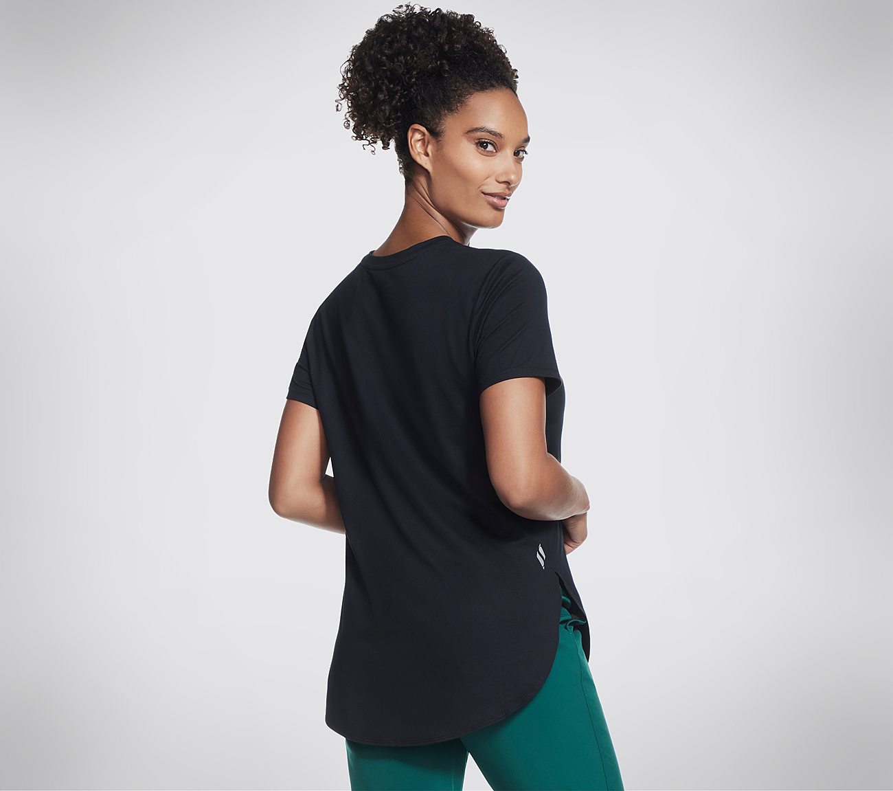 GODRI SWIFT TUNIC TEE, BBBBLACK Apparels Top View