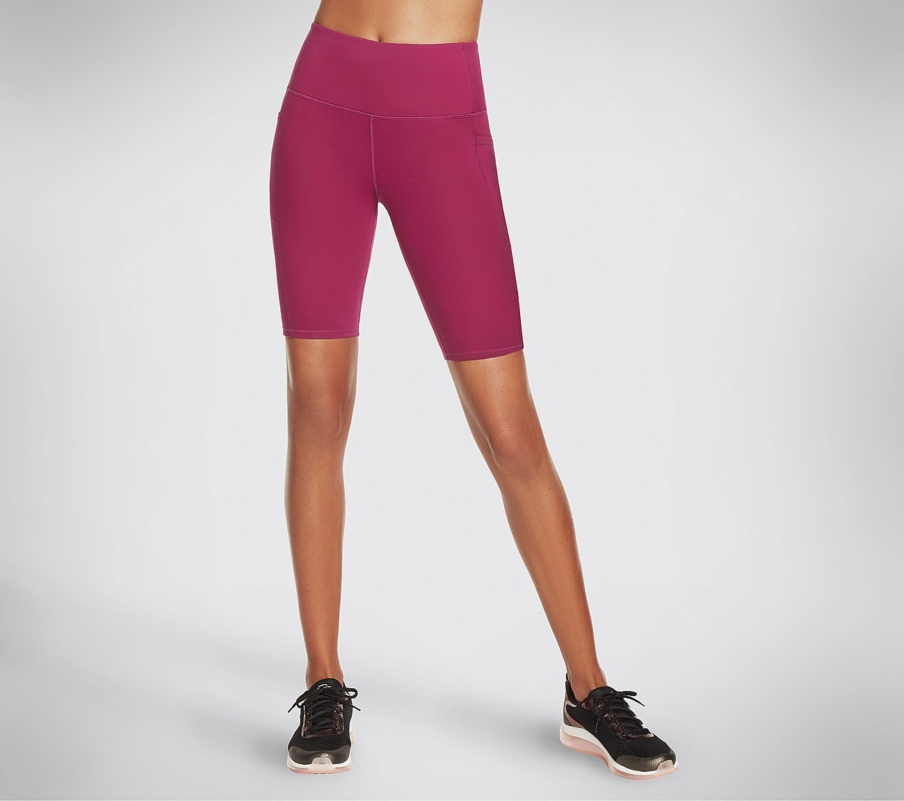 GOFLEX HW 10 BIKE SHORT, MAGENTA Apparel Lateral View