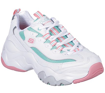 D'LITES 3.0-BLAST FULL, WHITE/PINK/MINT Footwear Lateral View