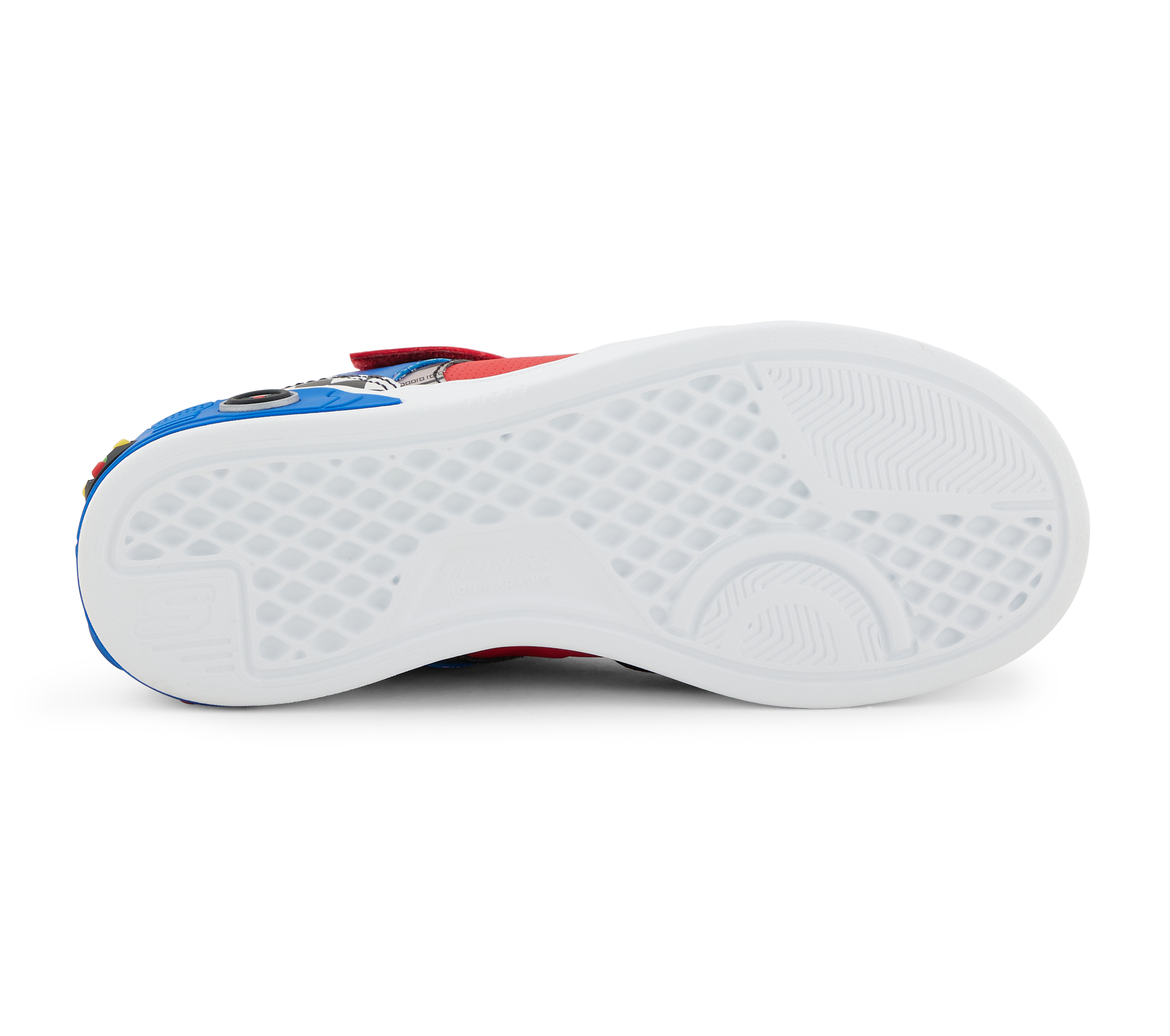 GAME COURT, RED/MULTI Footwear Bottom View