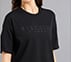 GEL PRINT OVERSIZED TEE, BLACK Apparel Right View