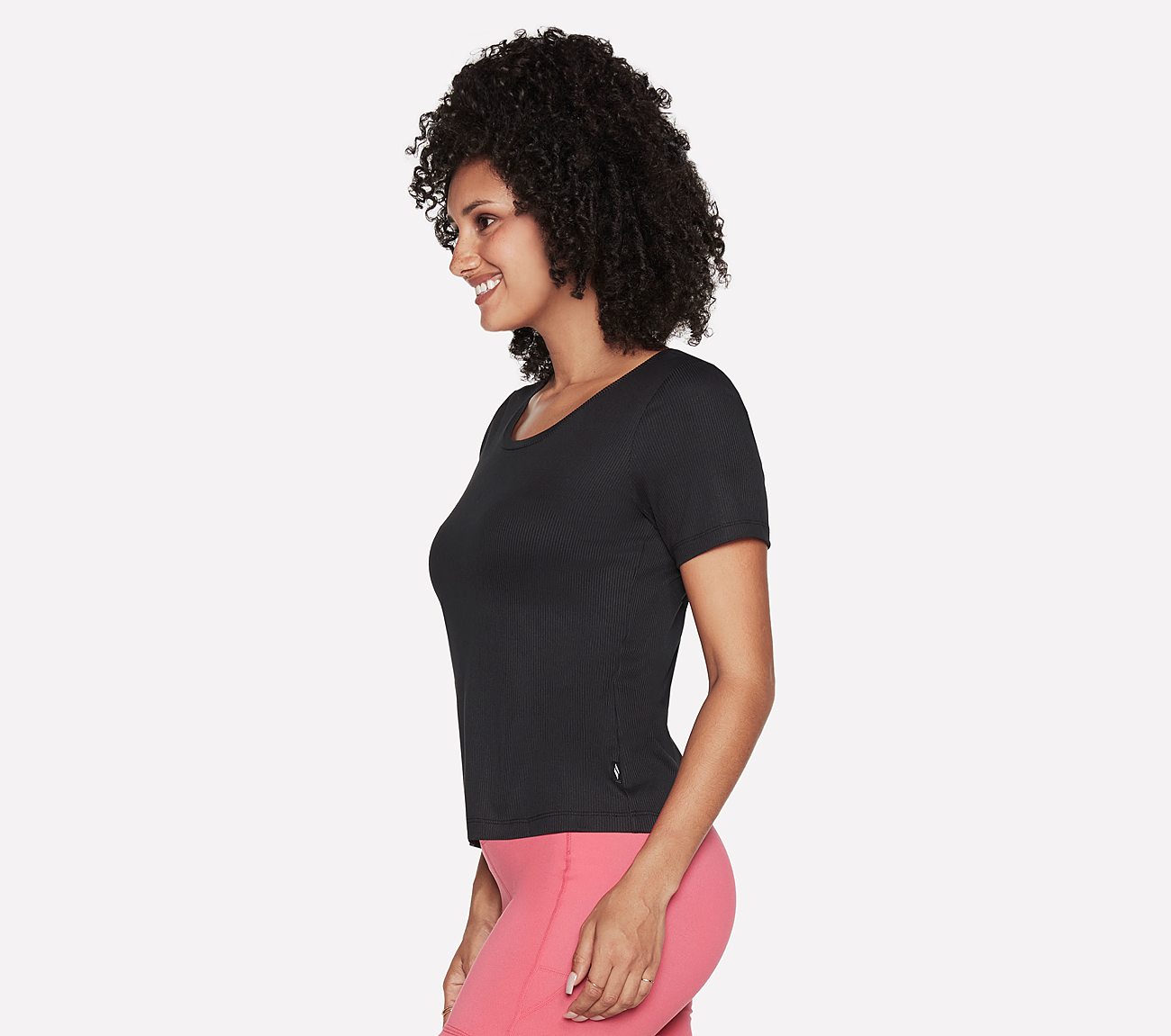 GODRI RESTORATIVE RIB T-SHIRT, BBBBLACK Apparels Bottom View