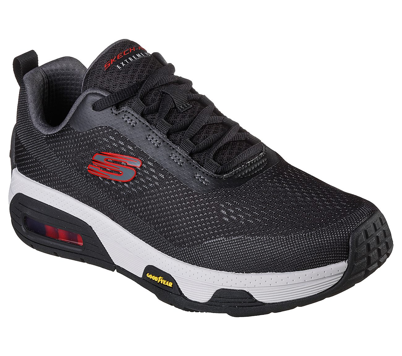 SKECH-AIR EXTREME V2 - TRIDEN, BLACK/RED Footwear Right View