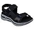 GO WALK ARCH FIT SANDAL-MISSI, BLACK/NAVY Footwear Lateral View