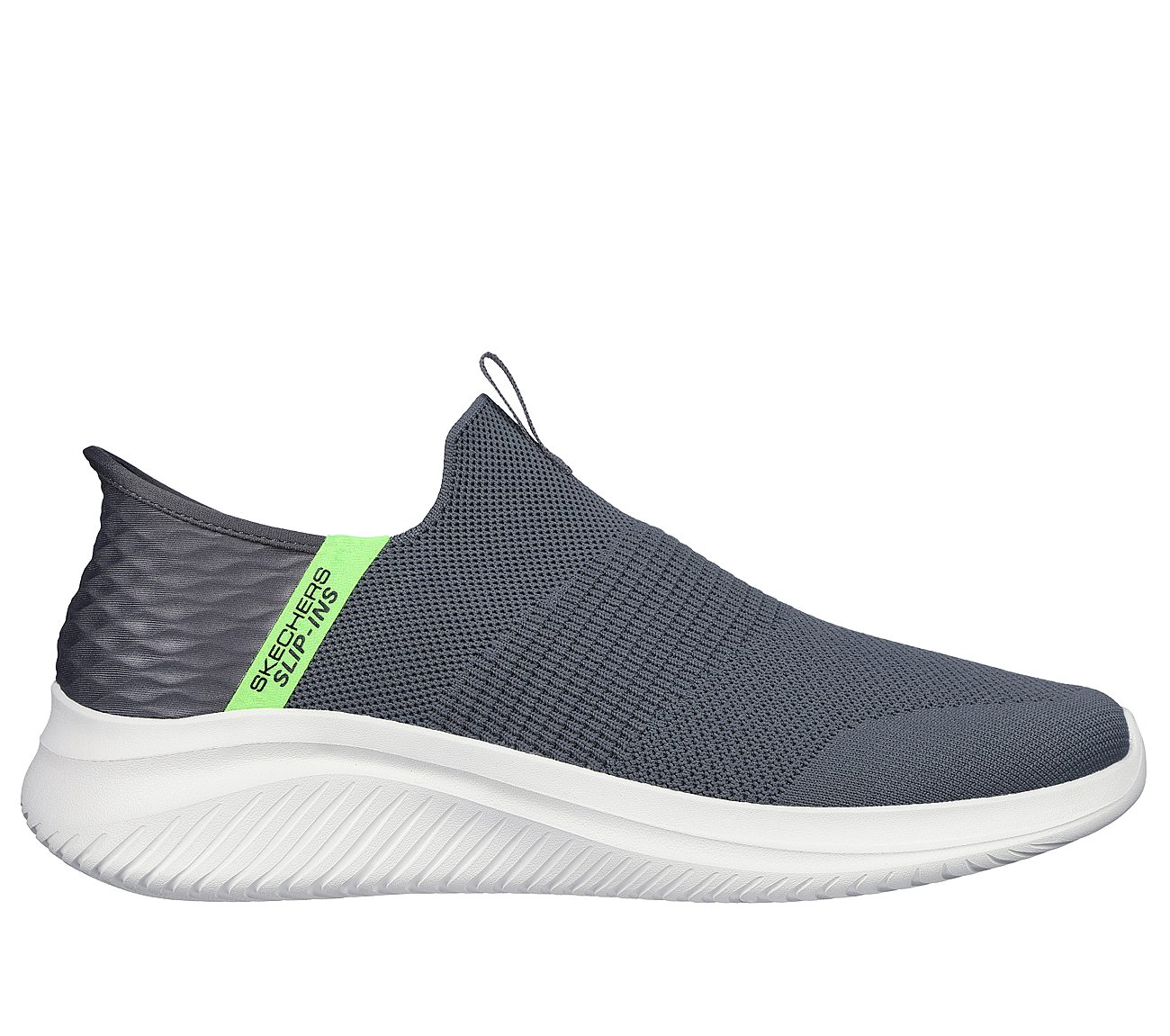 ULTRA FLEX 3.0 - VIEWPOINT, CHARCOAL/LIME Footwear Lateral View