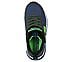SKECH-AIR WAVES, CHARCOAL/BLUE Footwear Top View