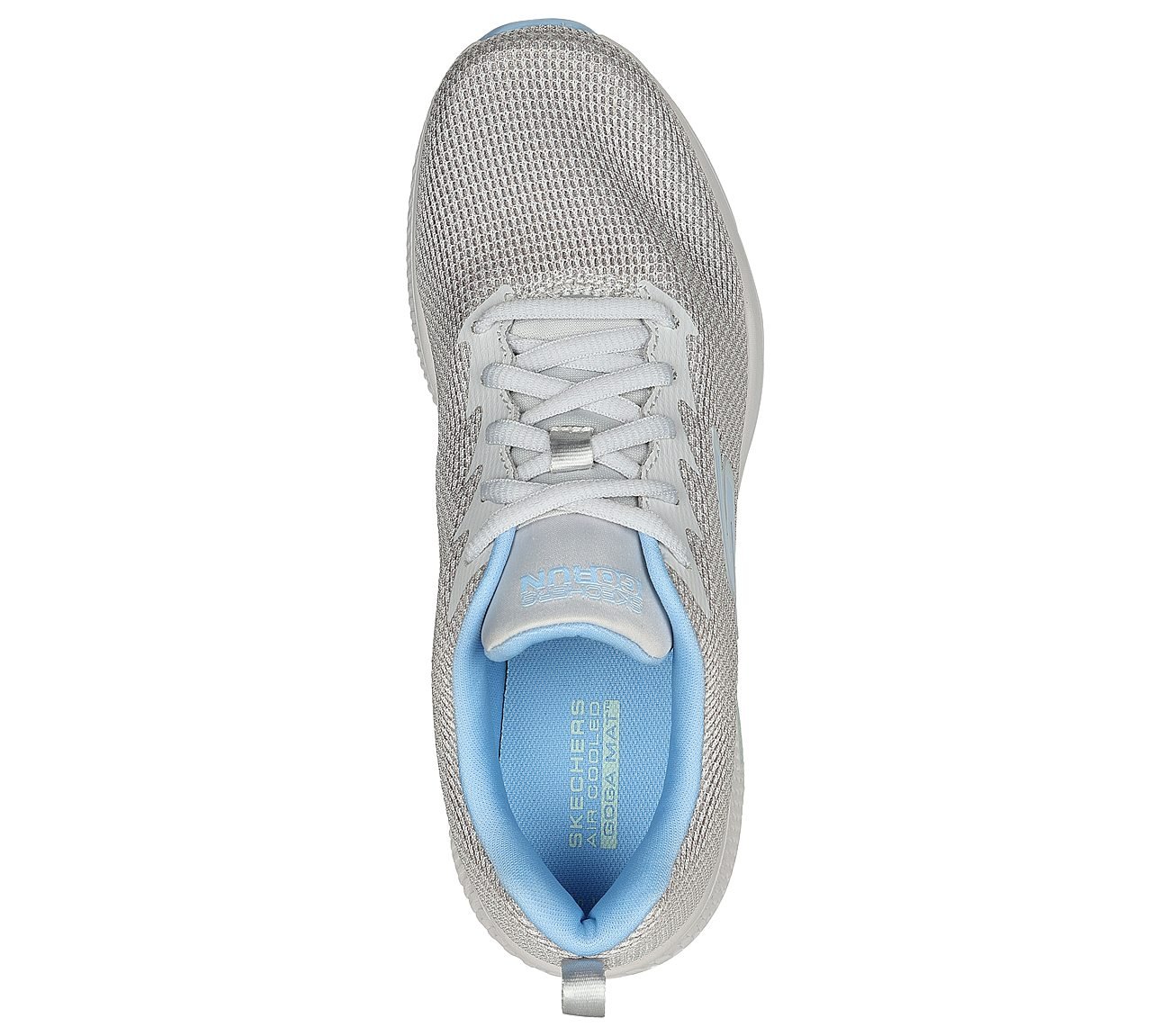 GO RUN CONSISTENT, GREY/BLUE Footwear Top View